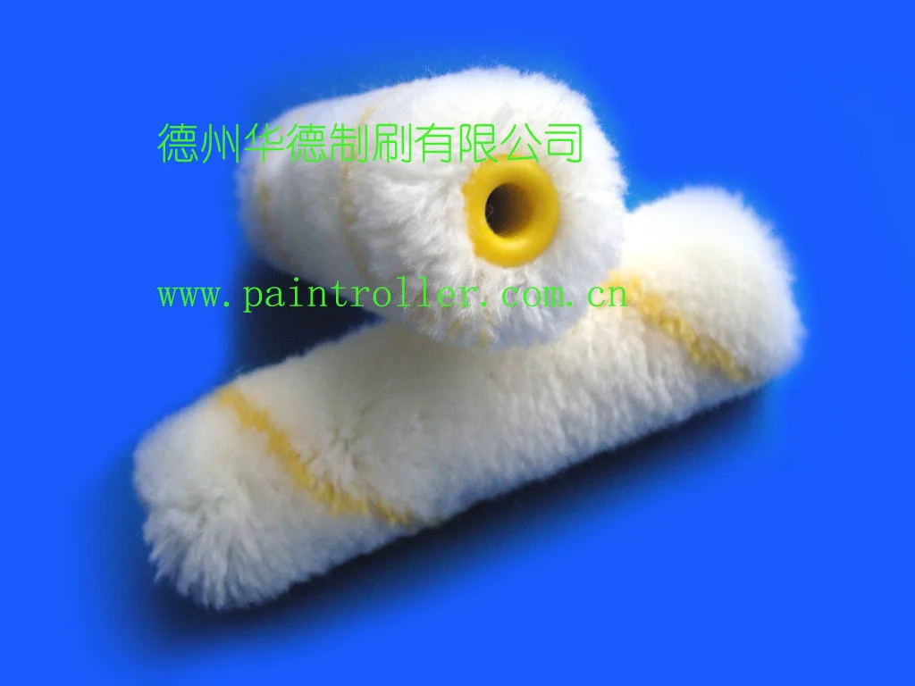 4 inch 41cm long handle roller brush European oil-resistant mini roller brush 4 inch small roller brush head acrylic roller core