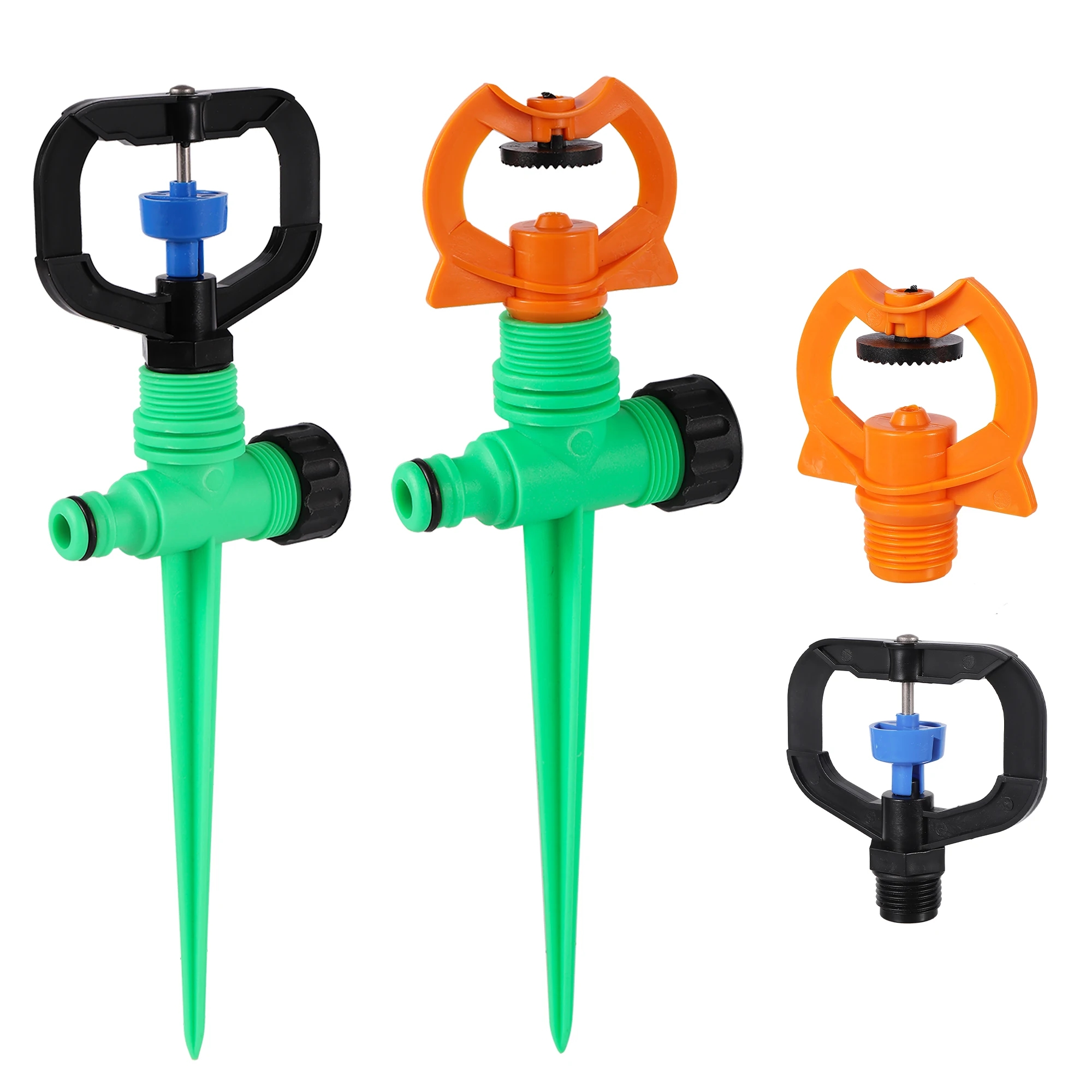 

2pcs Atomizing Sprinkler 1/2" Male Thread Plastic 360 Degree Rotation Impact Spray Nozzle Garden Irrigation Lawn Watering