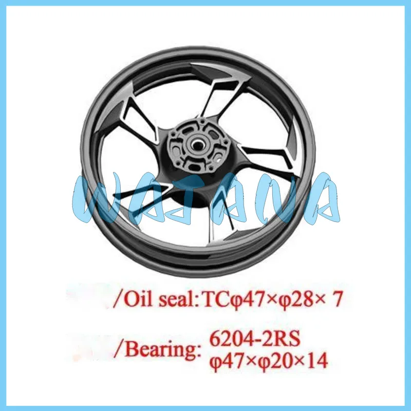 Kd150-u Rear Aluminum Wheel (mt3.5×17\bright Black) 1091200-023000 For Kiden Original Part