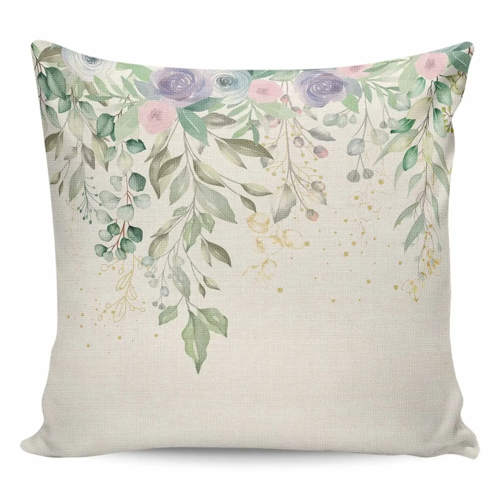 

Eucalyptus Leaves Decorative Pillows for Bed Flowers Home Decor Items Pillow Cover Pilow Covers Pillowcases Pillowcase Cases