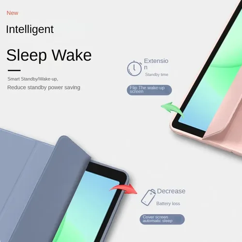 Imagen 2 del producto Para Samsung Galaxy Tab A11 Plus Funda 2025 11 pulgadas magnética triple PU soporte trasero suave Funda A11 + SM-X230/SM-X233 Funda para tableta de 11""