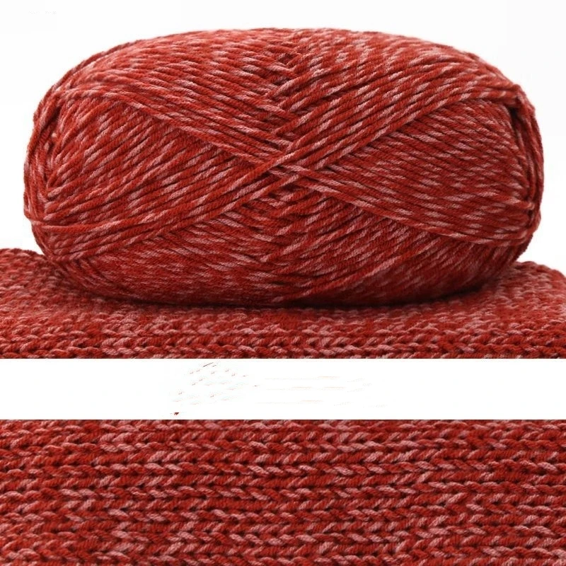 5 Ply Combed Milk Cotton Yarn Multicolor Self Striping Yarn for Sweater Vest Knitting Crochet DIY Craft