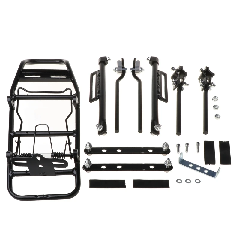 Rear Bike Rack, Universal Mountain Bicycle Fat-tire Bike Cargo Rack Aluminum Alloy Bicycle Equipment Bike Rear Rack