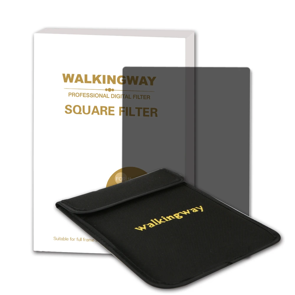 Walking Way  Camera Square filter 150*100mm kit set ND2 ND4 ND8 ND16 Netural Density ND filter for DSLR Cokin Zomei HOYA Nisi