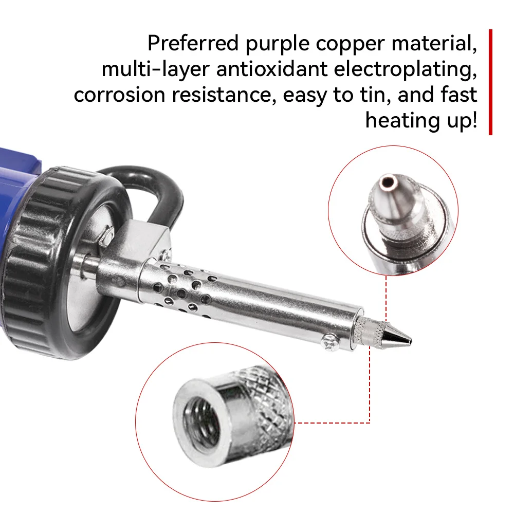 Puntas de hierro de boquilla de 1mm y 2mm, punta de soldadura de Metal para succión de soldadura eléctrica al vacío/bomba desoldadora, 10 unids/set
