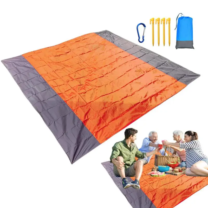 Beach Blanket Waterproof Sandproof Outdoor Blanket For Picnic Sand Free Mat Quick Drying Large And Compact Perfect For Beach