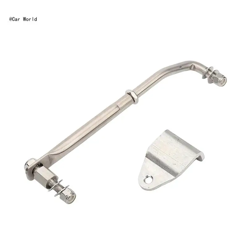 Adjustable Steel Steering Rod Metal Steering Linkage Corrosions Resistant Adjustable Steering Rod for Various Boat 6XDB