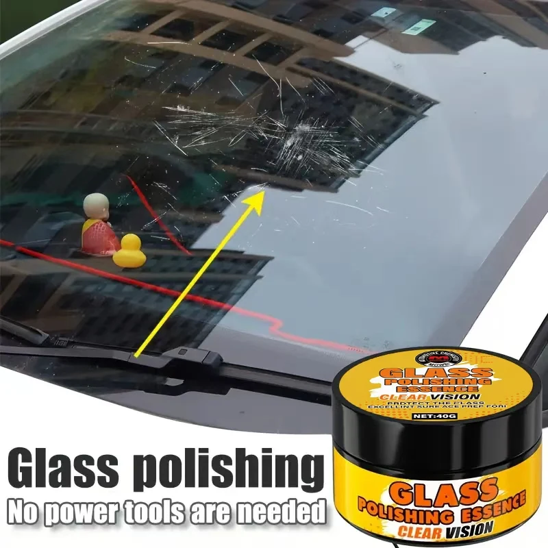 Glass Scratch Repair Paste Professional Cerium Oxide Formula Removes Fine Scratches from Car Windows,Windshield,Rearview Mirrors