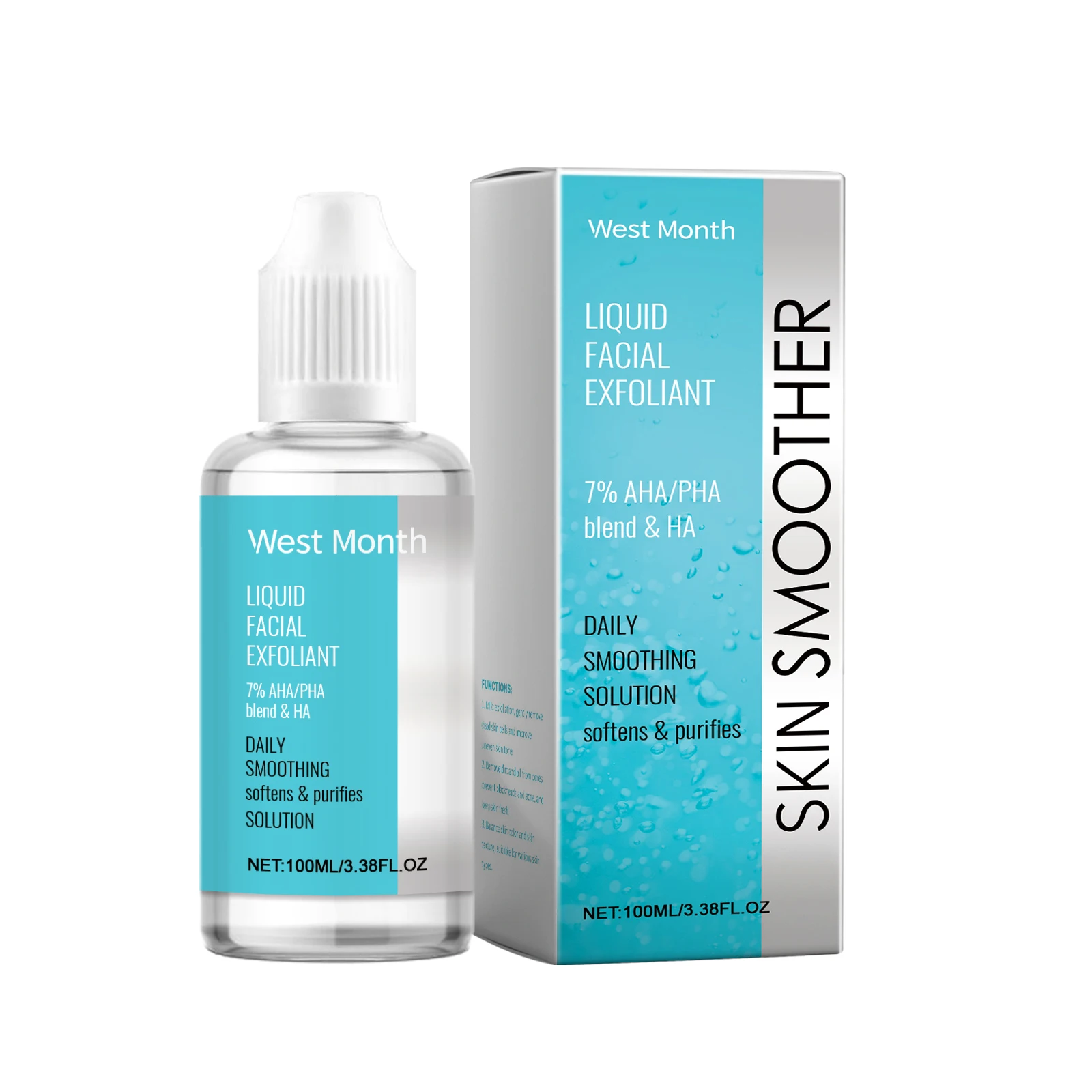 

WestMonth Facial Exfoliating Essence Gently Cleanses Facial Exfoliating Pores And Smooths Skin 1pcs