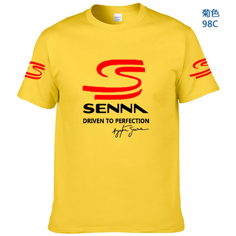 Summer Men's and women's T-shirts Ayrton Senna F1 driver print fashion new short sleeves Breathable comfortable custom T-shirts