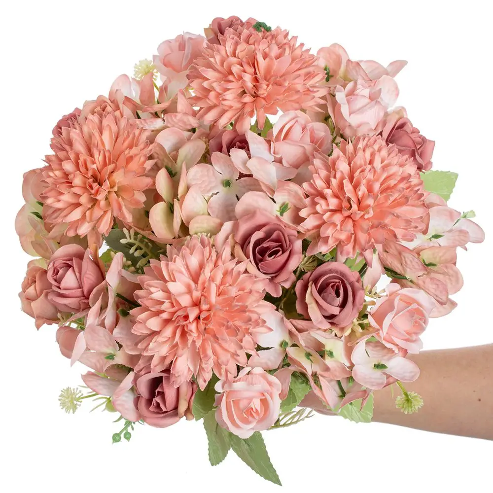 Künstliche Blume Seidenrose Heimvase Tisch-Bonsai Festival Party Outdoor Garten Hochzeit Brautstrauß DIY Geschenkbox Dekoration – Detail 7