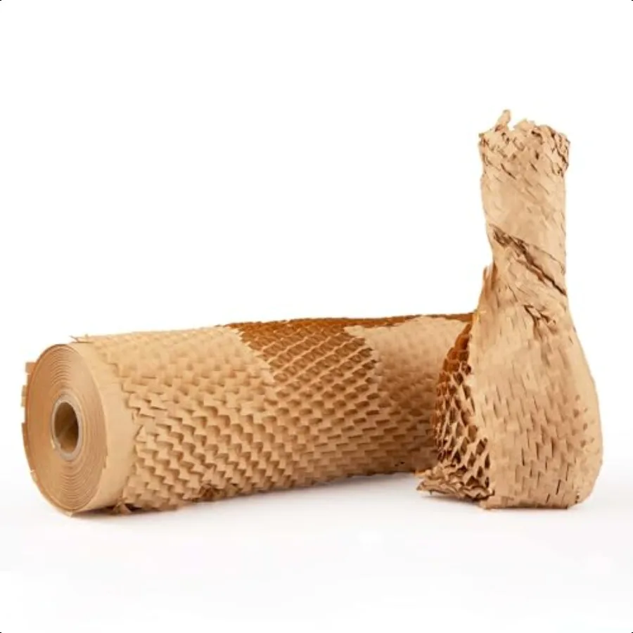 

Ready Roll Packaging Paper 12''x 131' Honeycomb Cushioning Wrap PerforatedPacking 1 Rolls Honeycomb Wrap Roll Packing Honeycomb