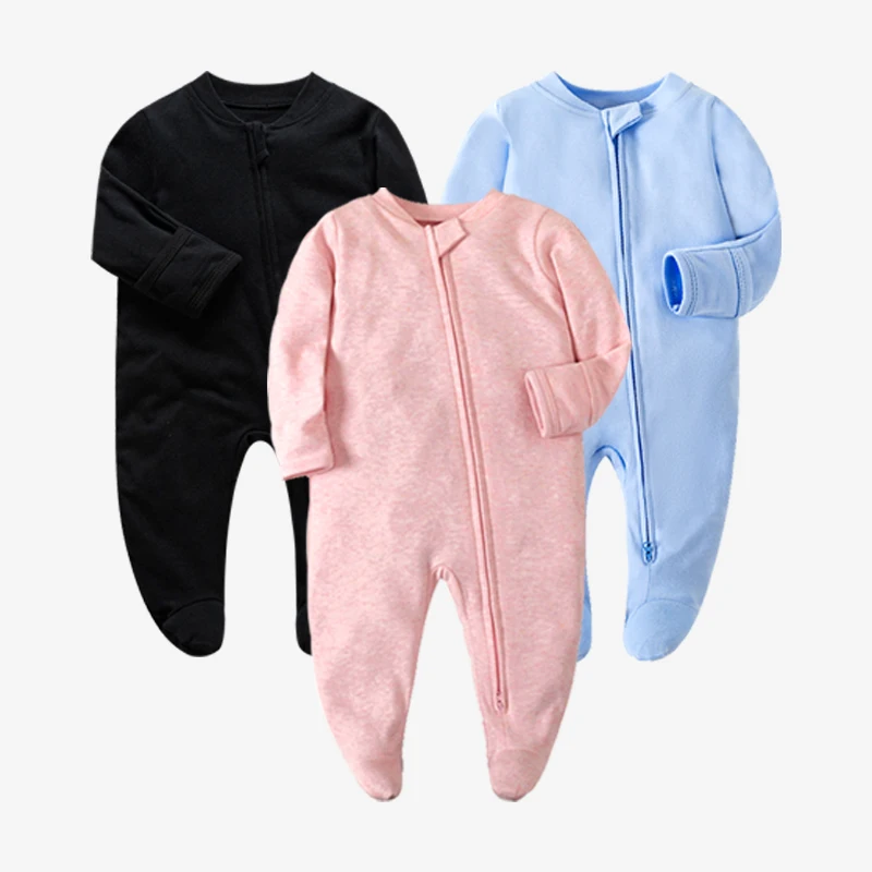 Four Seasons Baby Clothes  Long Sleeve Jumpsuit Solid Soft  Newborn Baby Boys Girls Rompers overalls Baby Clothing Kids Outfits