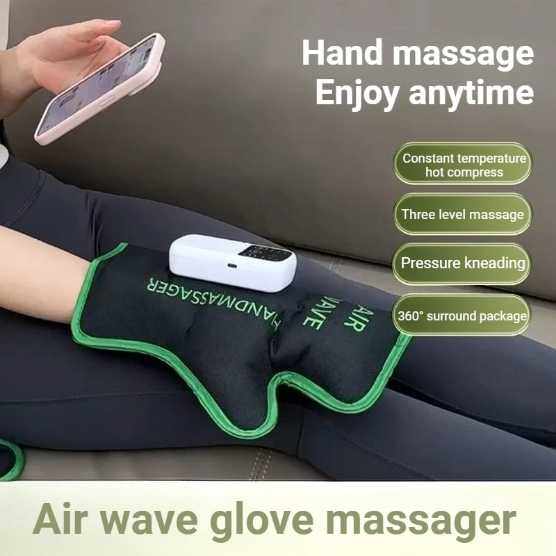 

Heating Electric Hand Massager Comfortable Bionic Double-layer Airbag Full Coverage Hand Massager Lightweight Massage Tools