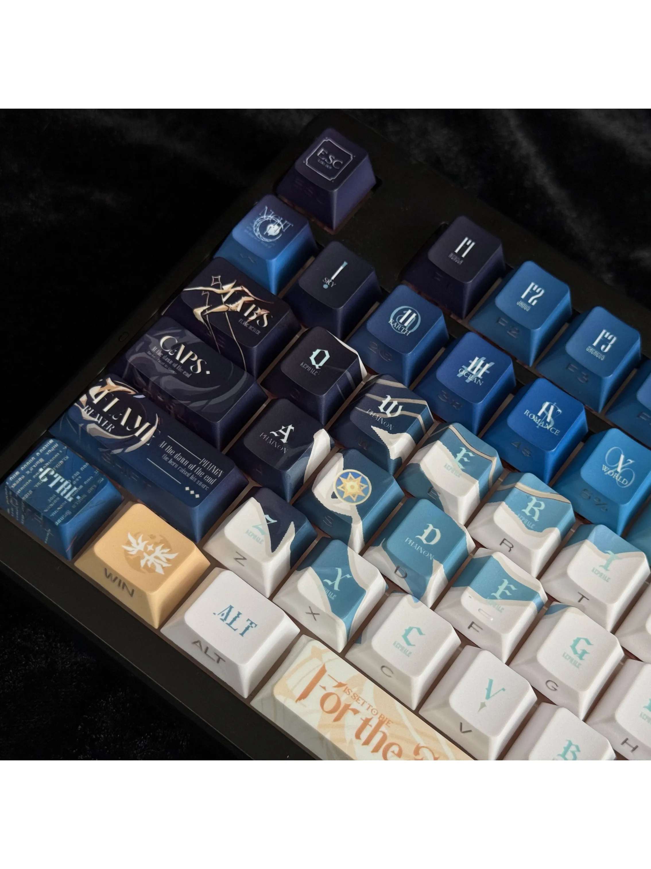 120 Klawiszy Honkai: Star Rail Keycaps Temat Phainon Anime Klawisze do Klawiatury Mechanicznej PBT DYE SUB Przełączniki Cherry MX — zdjęcie produktu 7