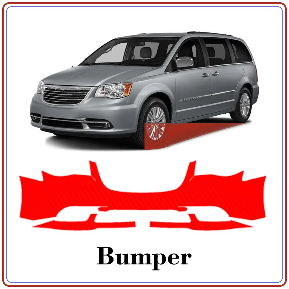 For Chrysler Town & Country 11-2016 Precut TPU Paint Protection Film PPF Front Bumper Kit Clear Bra Stone Guard EU UK