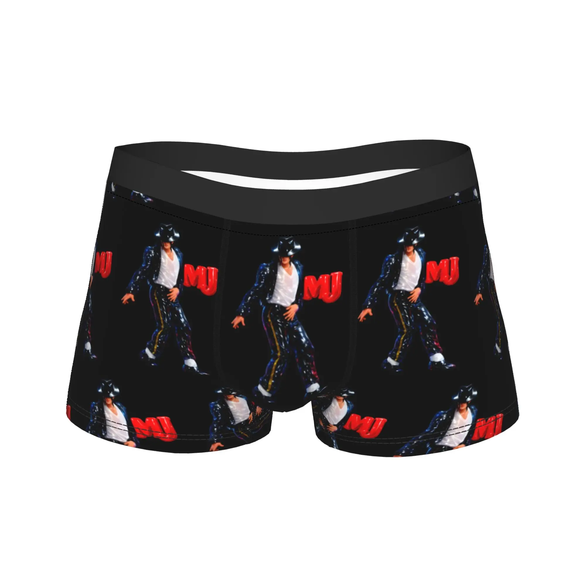 

Man's Michaels Jacksons MJ the Musical Boxer Shorts,Suitable Underwear Breathable Panites