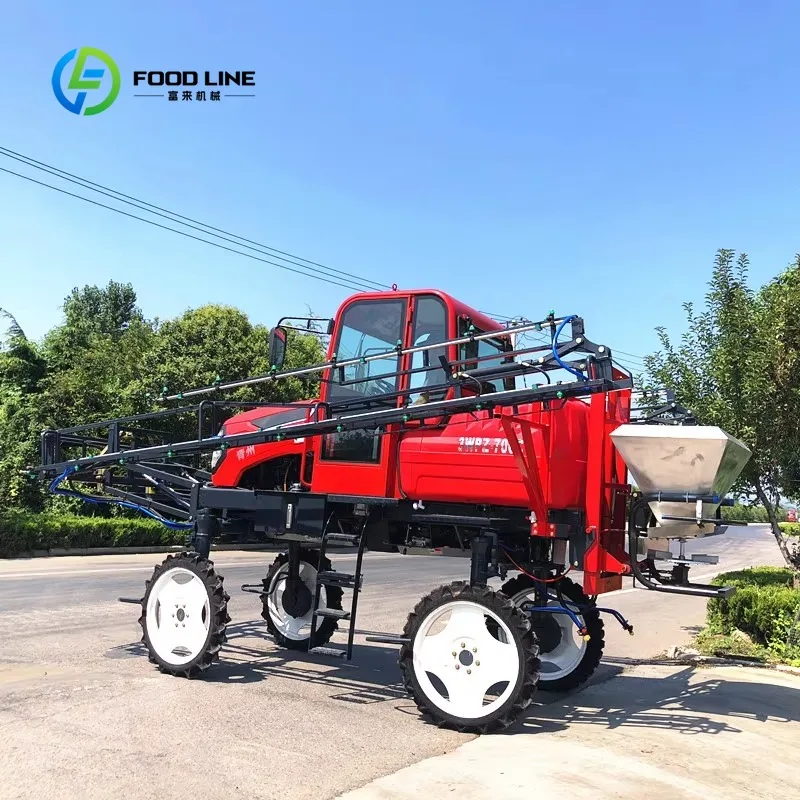 Custom Tractor  Big Spray Tractive Agricultural Boom Automatic Sprayer Self-propelled Sprayer Engine Gearbox