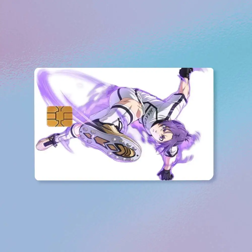 Anime Blue Lock Character Mikage Reo Credit Card HD Stickers Easy to replace