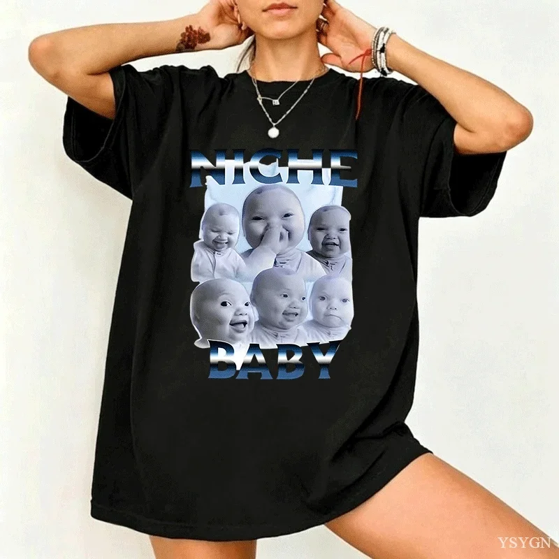 What's That A Father Funny T-Shirt Ai Niche Baby Holding Laugh Meme T-shirts Men Women High Quality Comfort 100% Cotton T Shirts