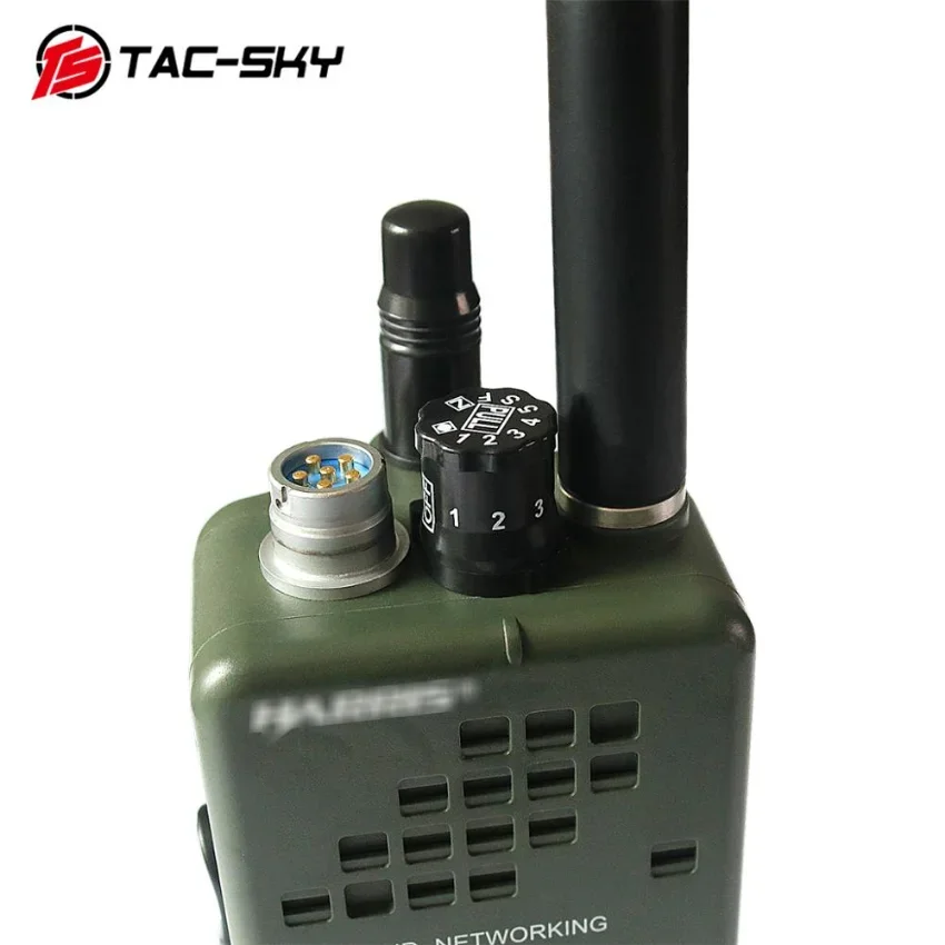 TS TAC-SKY Harris AN/PRC152 152A Militärradio Walkie-Talkie Modell Harris Virtual Case+ Walkie-Talkie-Zubehör 6-poliges U94 PTT