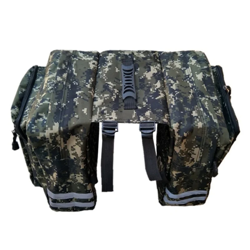 

Bicycle Rear Seat Rack Bags Double Pannier Bag, Waterproof Grocery Storage Carrier Pack for Cycling Travel