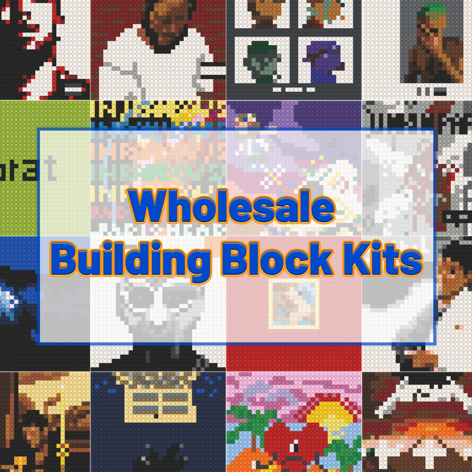 Bulk Album Cover Pixel Art Building Block Kits, Multi Pack Mosaic Brick Sets Wholesale