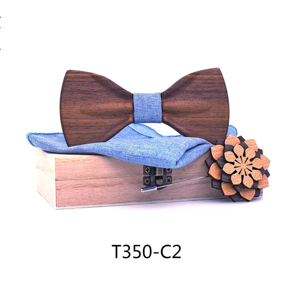 

Kids Wooden Bow Tie - 3D High-End Adjustable Necktie for Boys & Girls, Fits Dress Shirts & Suits