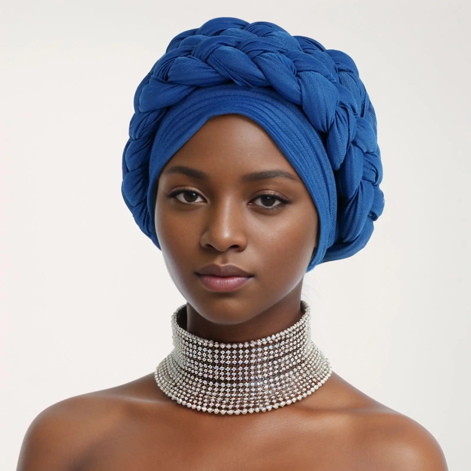 Mode Frauen Zopf Hut muslimischen Rüschen Krebs Wrap Cap Schlafmützen Haar Damen Turban Afrikaner für Männer einfarbige Headwrap 2024