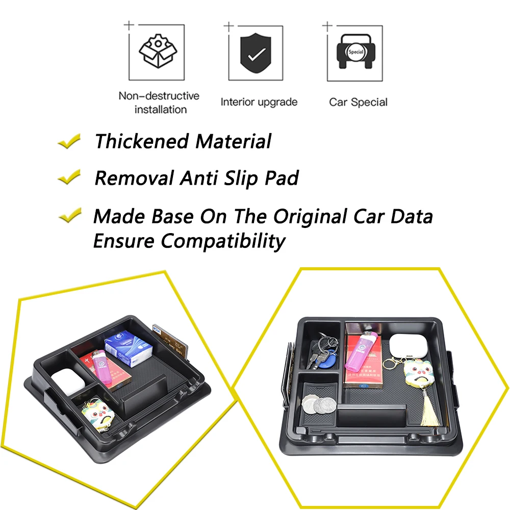 Dashboard Phone Holder Tray Gear Shift Storage Box For Suzuki Jimny JB43 Manual Trans 2007-2017 Interior Organizer Accessories view 5