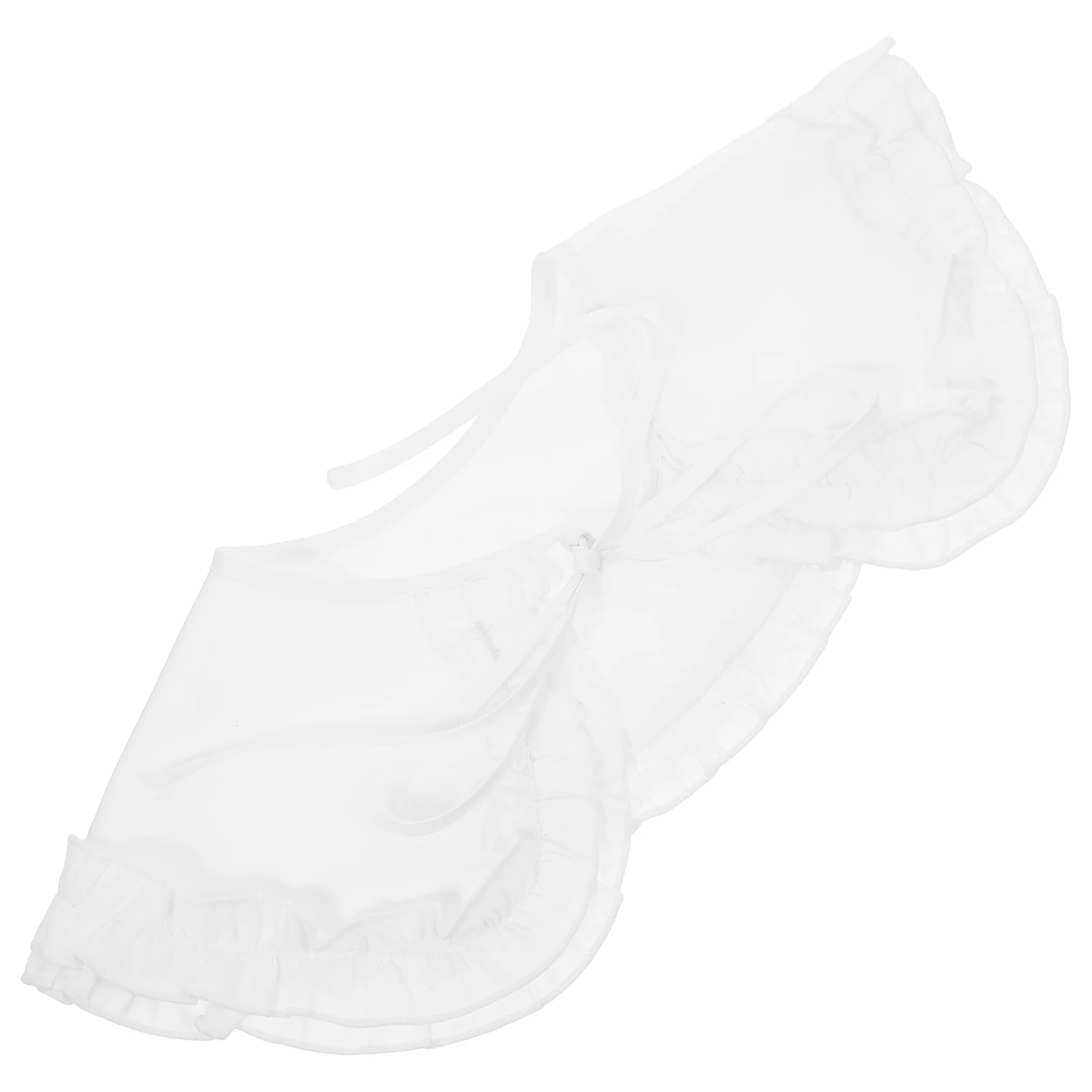 

1pc Ruffles False Collar For Women Detachable Chic Neck Accessory Hidden Wear With Dresses Sweaters T Shirts Clothing Collar