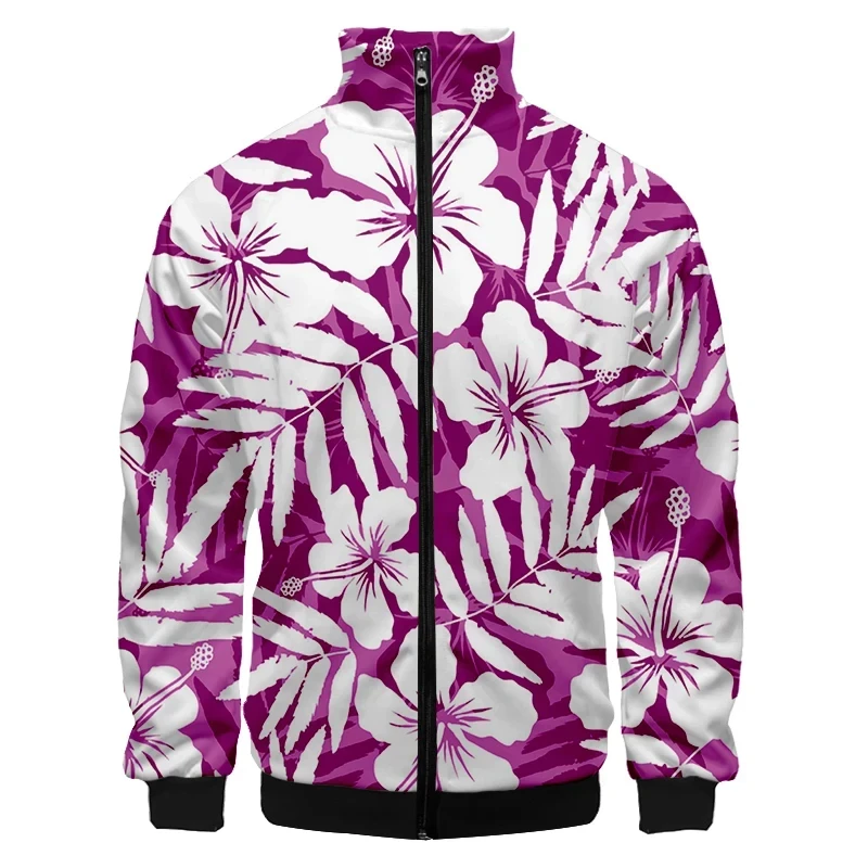 3d Printed Rose Flower Graphic Jacket For Men Oversized Floral