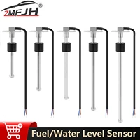 Sensor de nivel de combustible de acero inoxidable, 0-190 ohmios, 100-500mm, Sensor de nivel de tanque de agua para coche, Mairne, barco, medidor de nivel de agua/combustible
