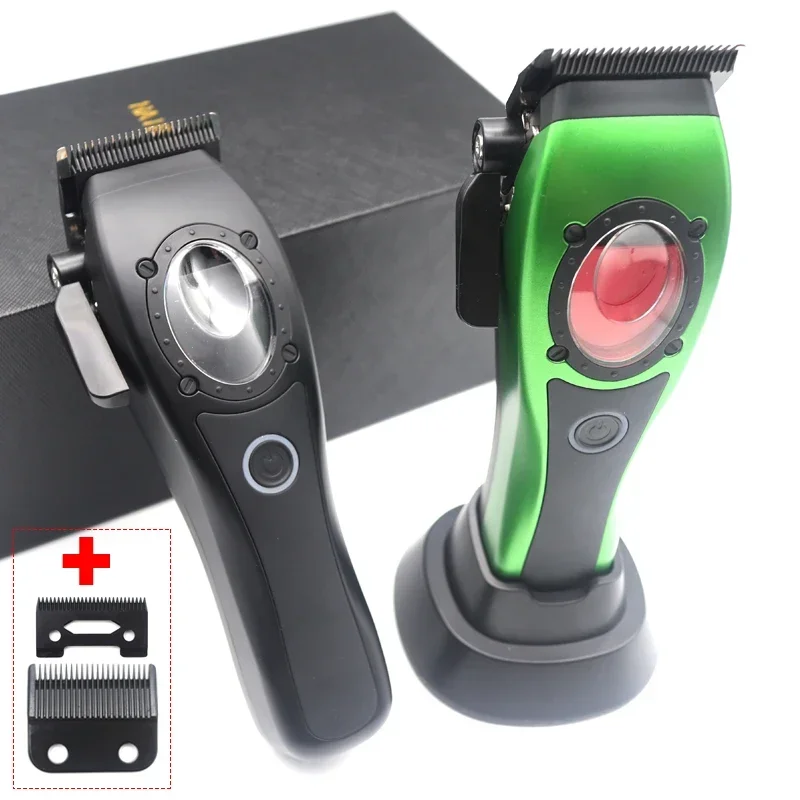 

Professional Hair Clipper Hair Cutting Machine Electric Men's Trimmer with Seat Charger 8000RPM DLC Coated Blades New Model