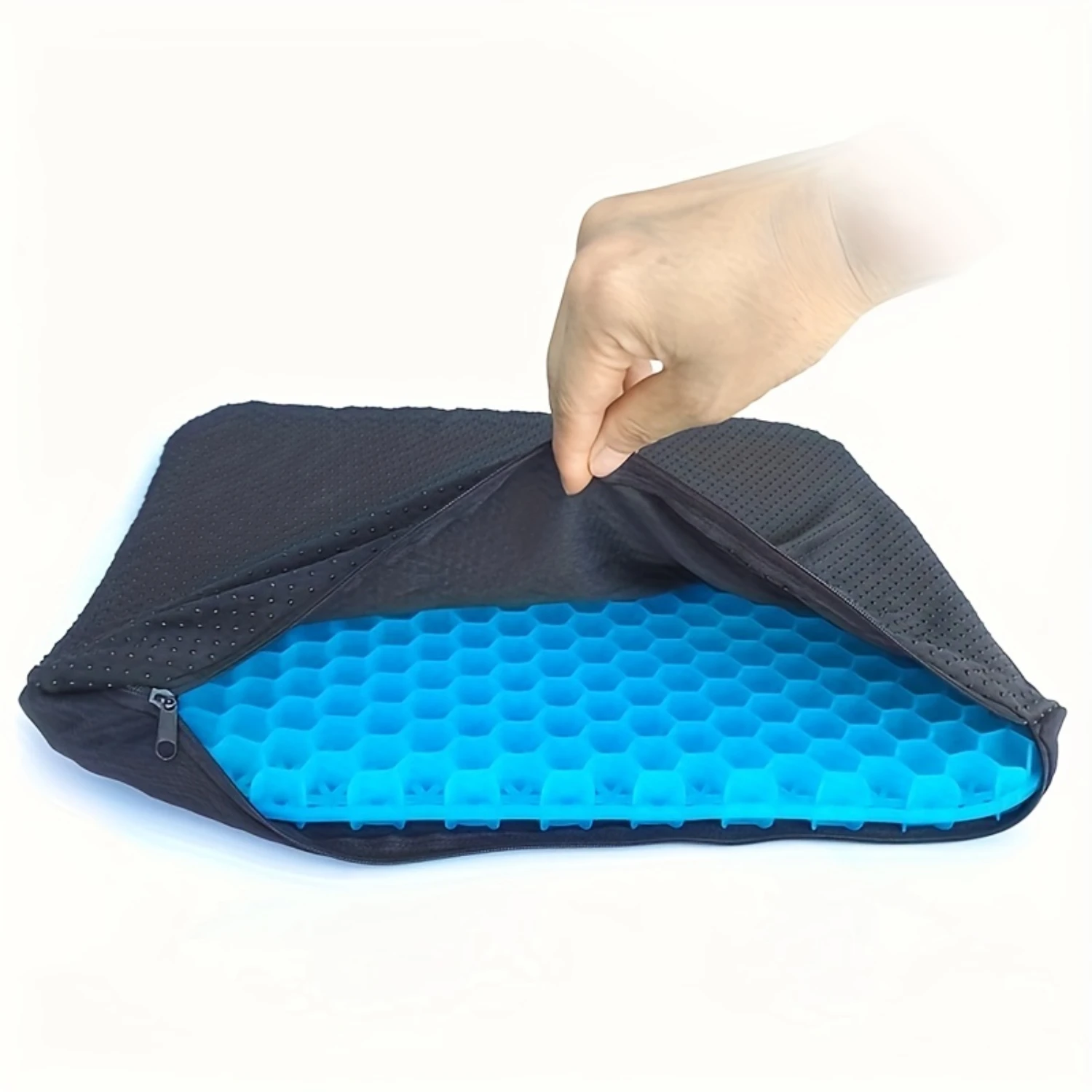 1PC Gel Seat Cushion Breathable Honeycomb Design For Cool Down Pressure Relief Back Tailbone Pain  Office Chair Cars Decoration 