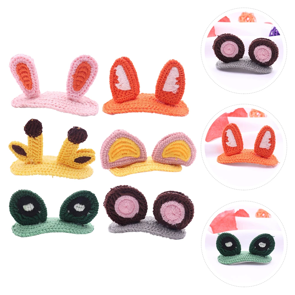 

Knitted Animal Hair Clips Kids Headdress Stylish Barrettes Gifts For Girls Birthday Valentine Kids Kitting Hair Clip Mother Day