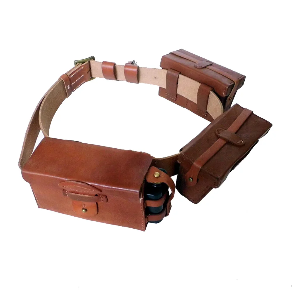 The Japanese Type 38 Belt Equipment Combination Equipment Set Clip Belt Cowhide Material Equipment Combination