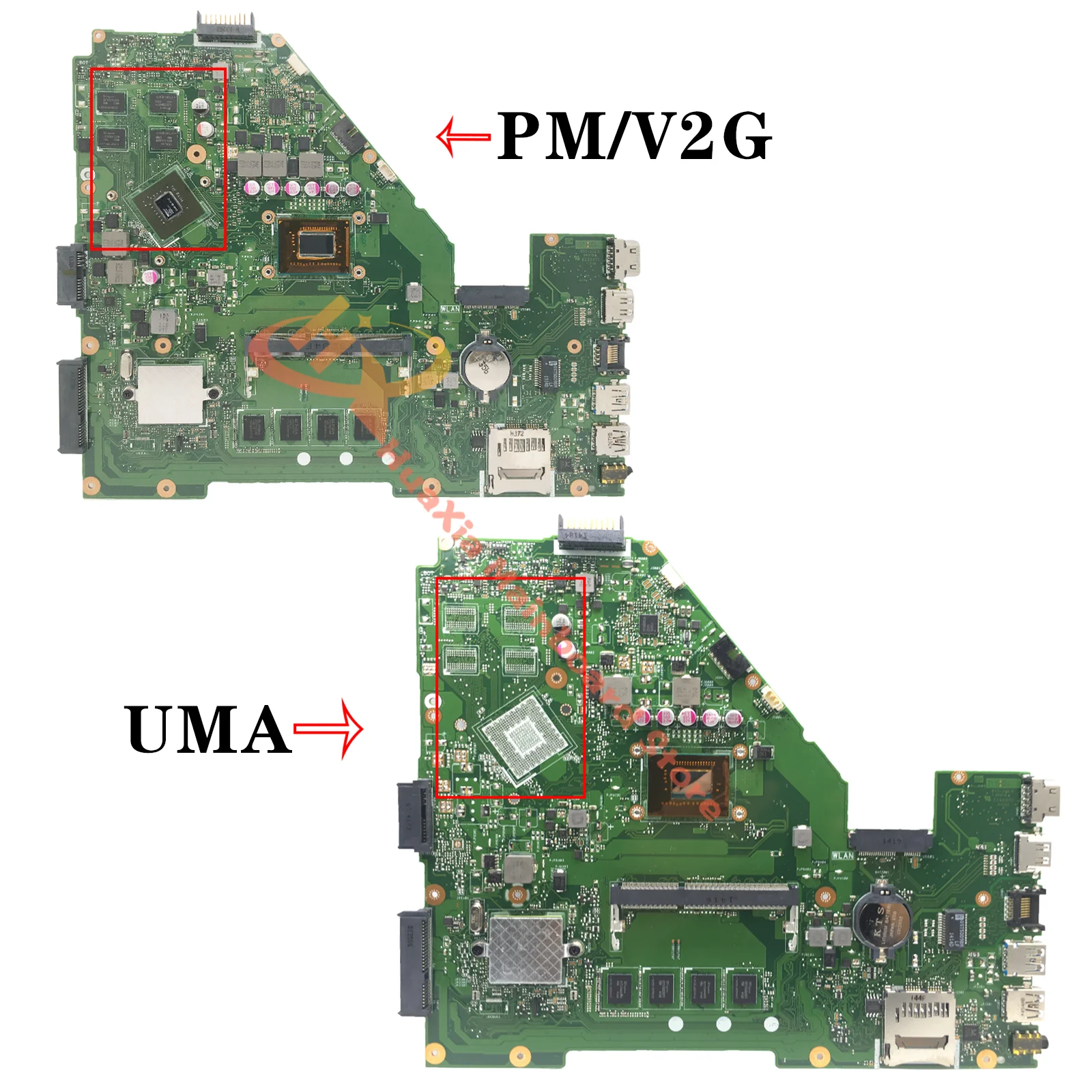 X550C Mainboard For ASUS Y581C X552C X550VC X550CL A550C K550C X550CC X550CA Laptop Motherboard 1007U/2117U i3 i5 i7 3th Gen