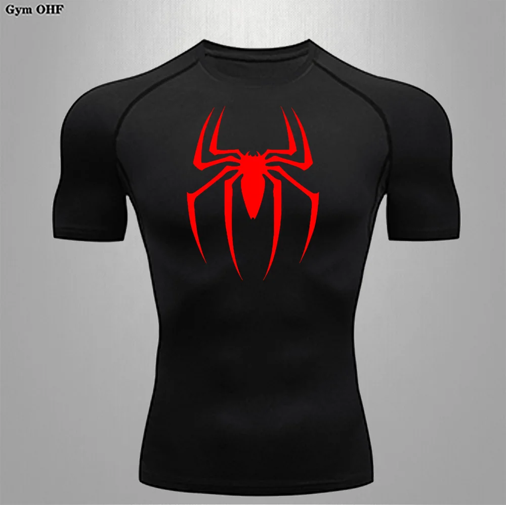 Men Long Sleeve Rashguard Compression T-Shirt Elastic Running Fitness Tee Tops Tight Man Sports Training Superhero Sportswear