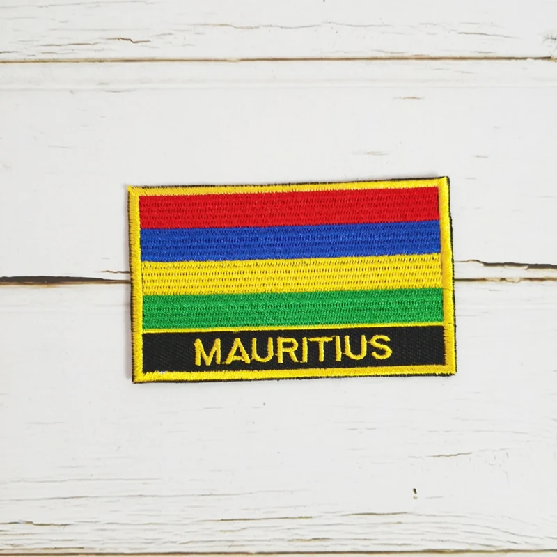 National Flag Square Embroidery Patch Badge 8*5cm MALI MAURITIUS MEXICO MONGOLIA MOROCCO NAMIBIA MONTENEGRO NIGER NEPAL MOLDOVA