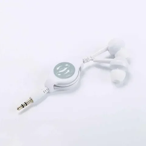 

Earphone Headphone Headset, Portable Earphone, Straight Insert Automatic Stretchable Cable