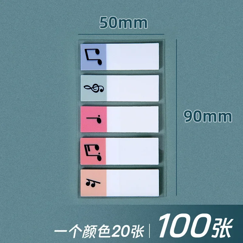 34/40pcs Random ColorTransparentes Sticky Notes Self-Adhesive Annotation Read Books Bookmarks Tabs Notepad Aesthetic Stationery