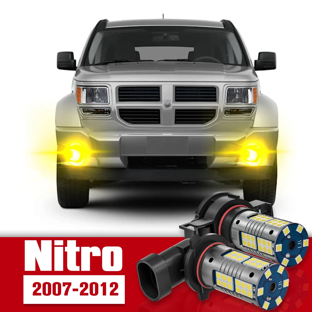 

2pcs Front Fog Light Accessories LED Bulb Lamp For Dodge Nitro 2007 2008 2010 2011 2012