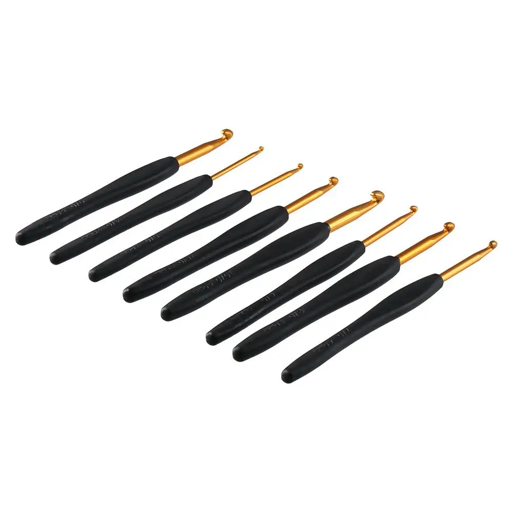 Soft Grip Knitting Hook for Yarn Crochet Needles Crochet Needles for Arthritic Hands Crochet Hook Set Aluminum Crochet Hooks