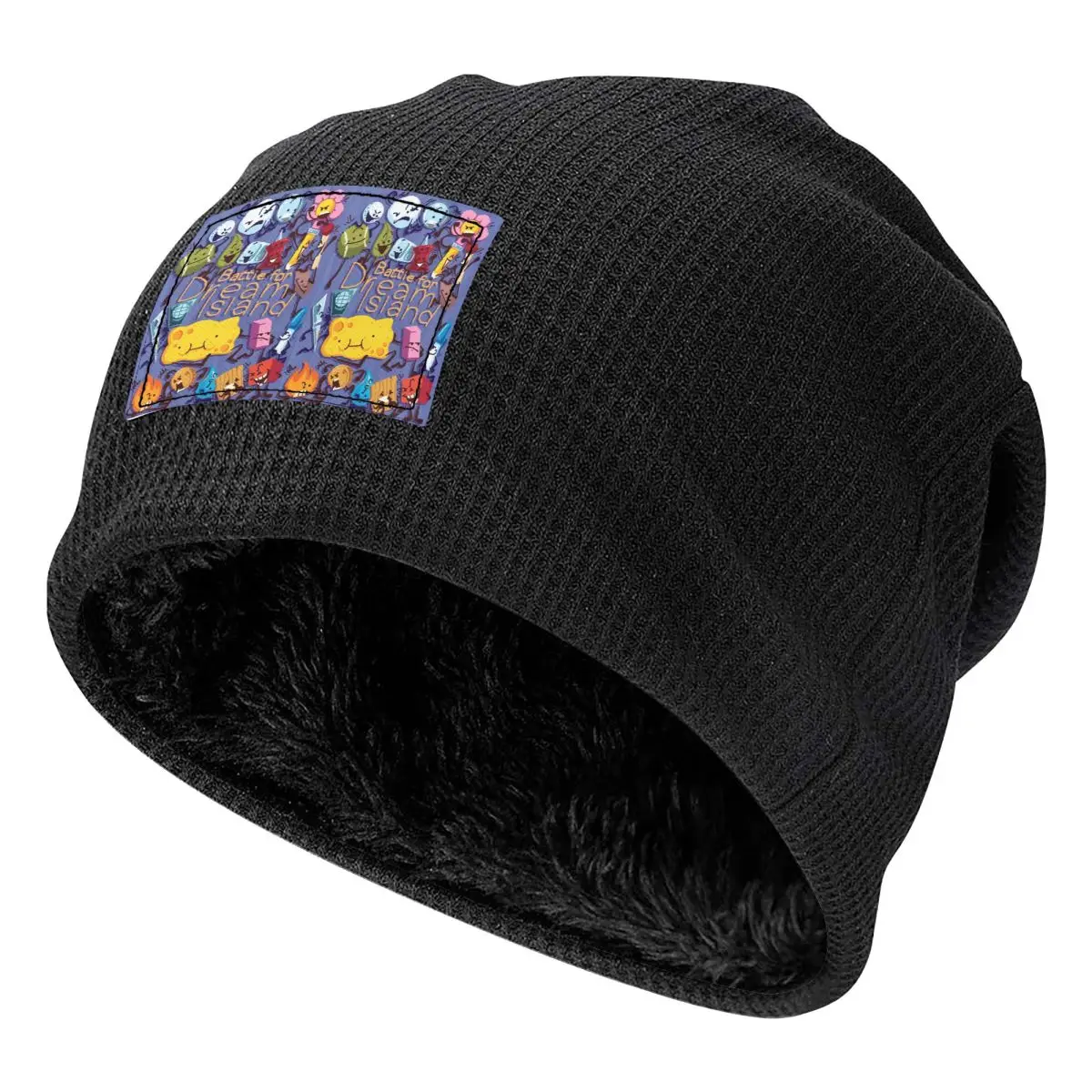 BFDI Four BFB  Men Women Adult Beanies Caps Fleece-Lined Bonnet Hat Warm Hip Hop Autumn Winter Outdoor Skullies Hats