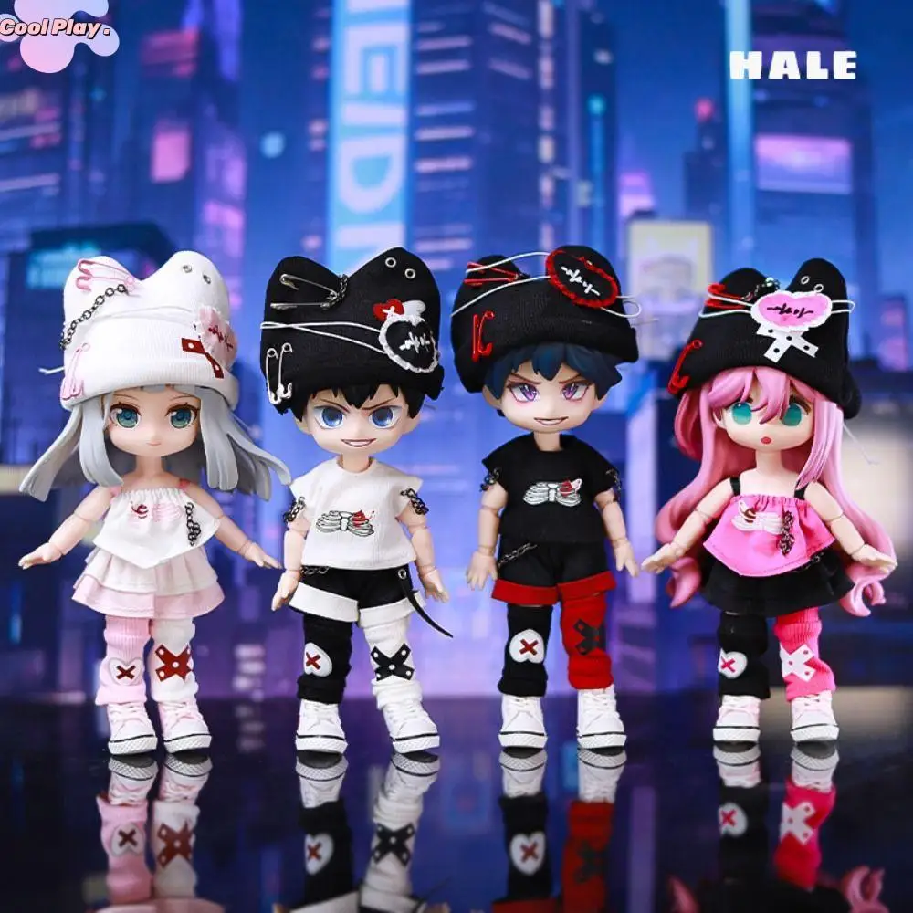 

1 set Casual Wear OB11 Heart Beat Series Set Handmade Dress Up Doll Hoodie Shorts Cloth Decoration Obitsu11 Outfit Bjd 1/12