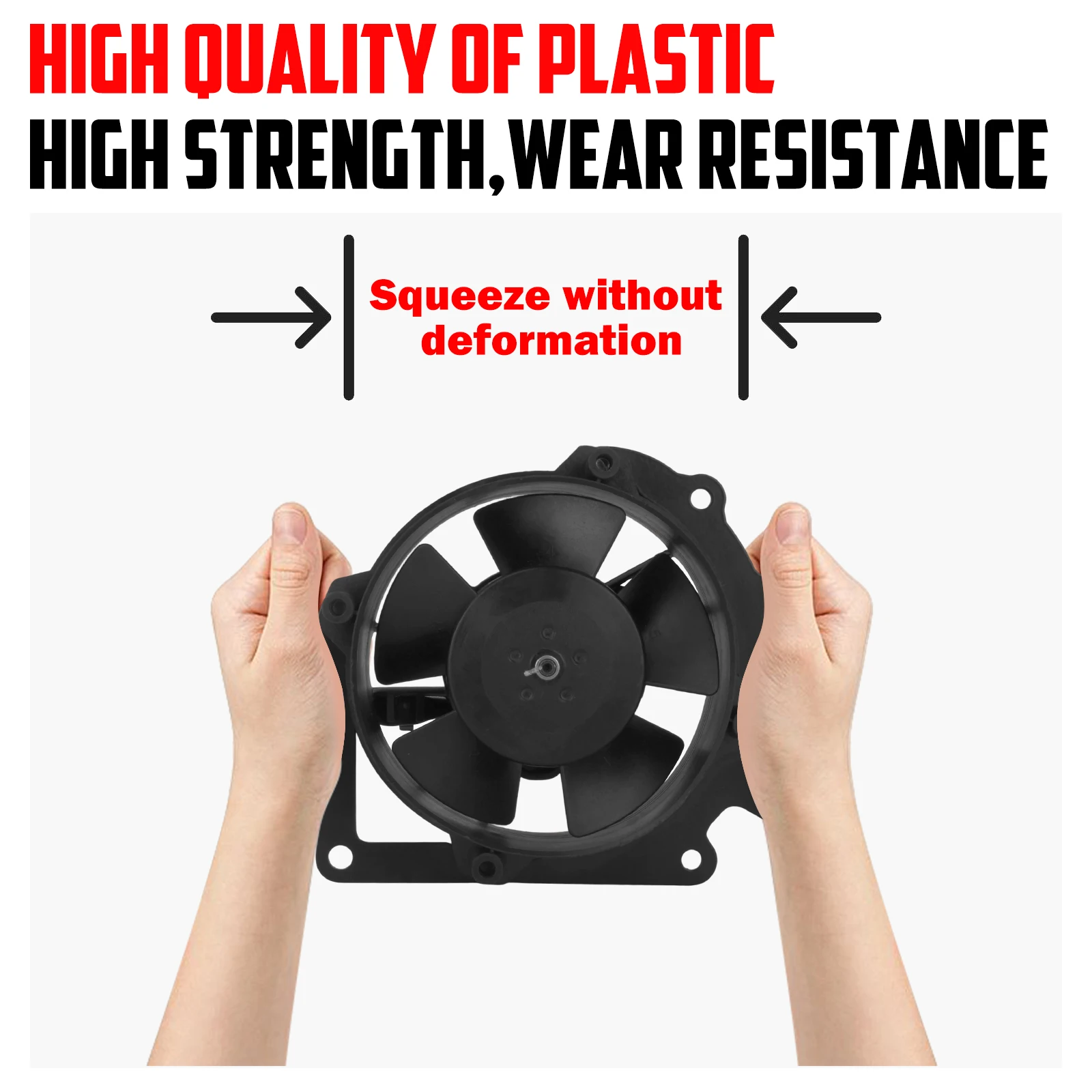 Motorcycle Cooler Engine Radiator Cooling Fan Plastic CoolFlow Fan Black Set Fit For Yamaha WR450F 2016-2018 YZ250FX 2015-2019