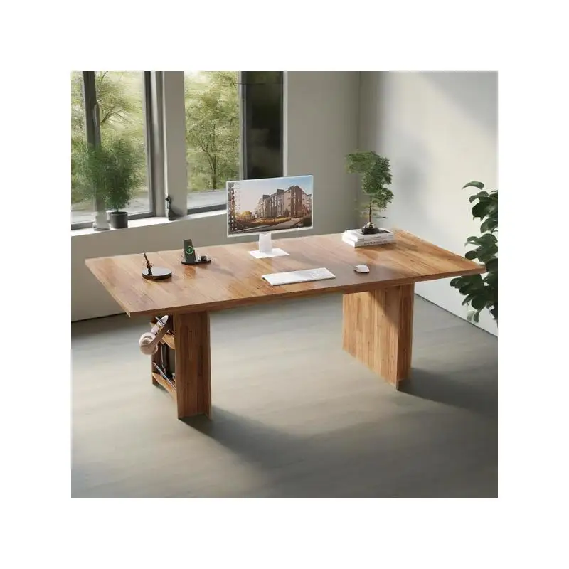 مكتب مريح مع ارتفاع قابل للتعديل وحلول تخزين للمنزل والعمل #3