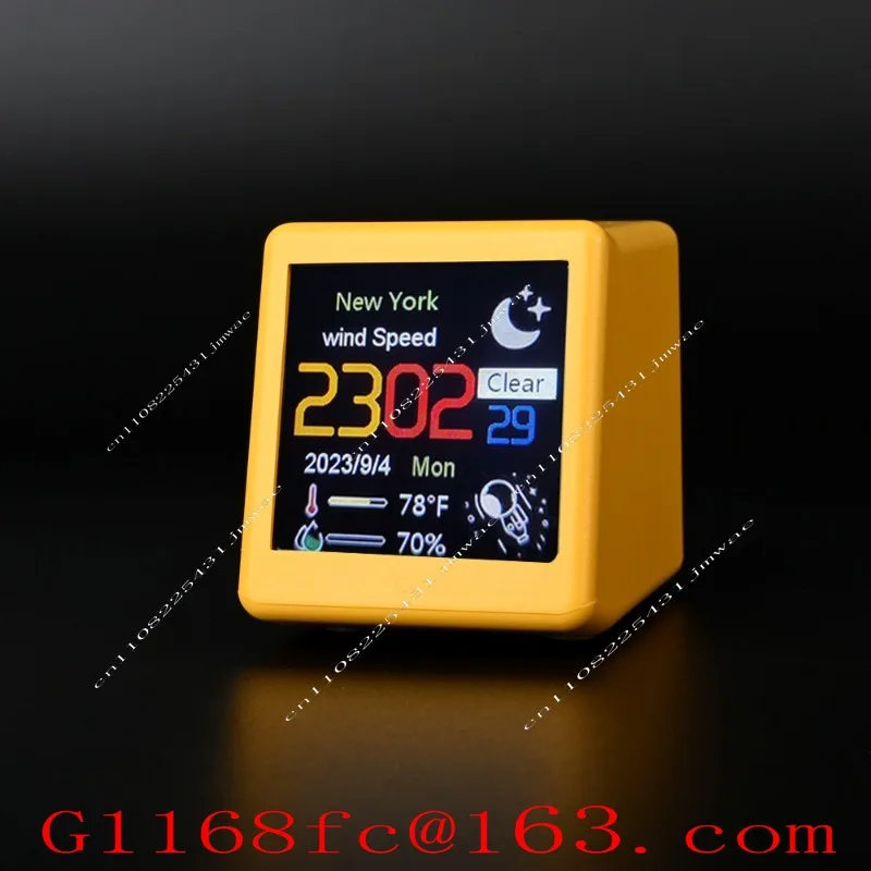 Desktop Electronic Clock WIFI Weather Station Weather Small TV Digital Ornament