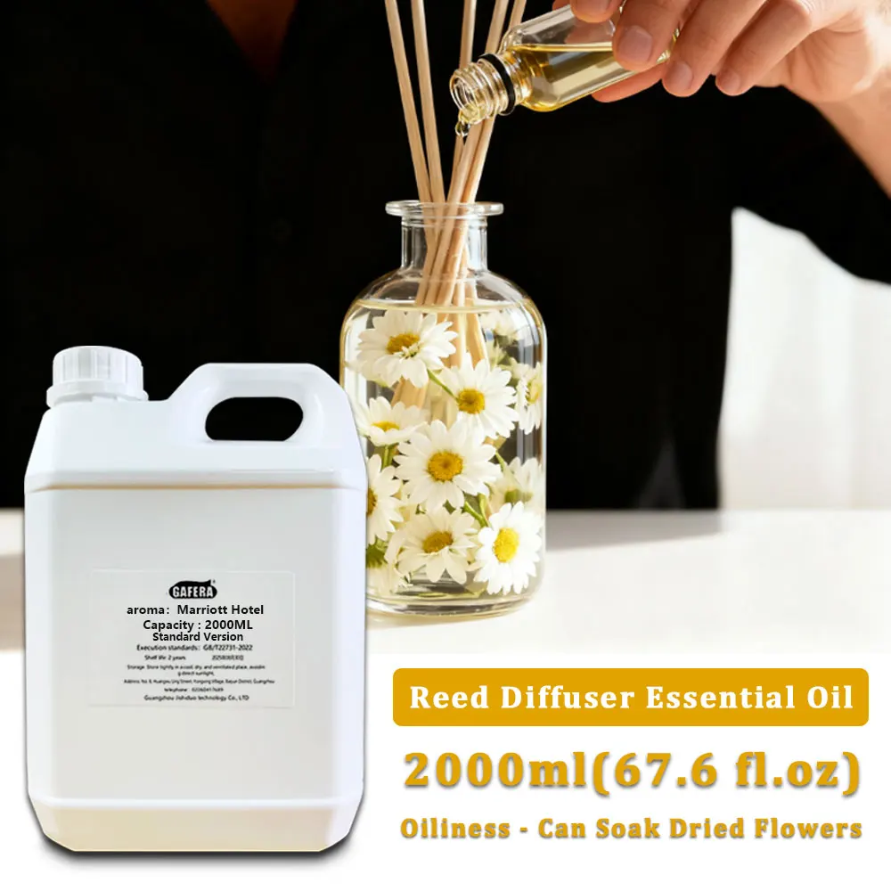 GAFERA 2000ml(67.6 fl.oz) Hilton/Marriott Hotel Aromatherapy Essential Oil - For Reed Diffuser & Fireless Premium Aroma Diffuser